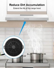 2 Pack Range Hood Activated Carbon Charcoal Filter for MCBON IE71 TE77 Zline