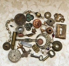 5 pound lot of New & Old Estate items- ** see details** bulk-K9K