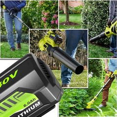 For Ryobi 40V 6 Ah Lithium Ion Battery 40-Volt OP40605VNM OP40602 /Rapid Charger