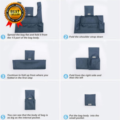 Large Reusable Bags Shopping Washable Foldable 6 Pack Grocery Bags Heavy Duty