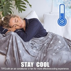 Ailemei Direct Cooling Blanket for Hot Sleepers, Double Sided Cold Effect, Queen