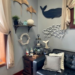 Replica Shark Jaw 15.5in Resin Wall Sculpture Coastal Ocean Nautical Decor