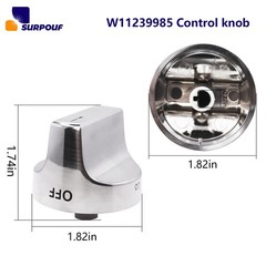 W11239985 Control Knob w10850015 Compatible With Whirlpool Gas Ranges