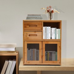 Bamboo Kitchen Countertop Cabinet Pantry Sideboard Storage Cabinet with Drawers