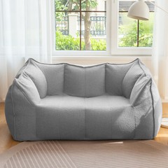 Single/Loveseat Giant Bean Bag Chair Comfy Lounge Lazy Floor Sofa for Adults