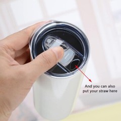 20oz Skinny Tumbler Replacement Lids 1/3 Pack2.75in Cup Mouth Compatible