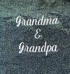 Calendar Tapestry Throw Blanket Grandma and Grandpa 12 Months Seasons Fringe