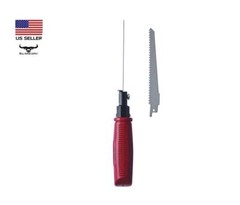 2-in-1 Multi Jab Saw Comfort Grip Handle Fits Reciprocating & Hacksaw Blades