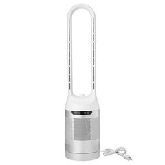 Uimoso Bladeless Tower Fan with Remote,65° Oscillation, 12-Speed Settings, White