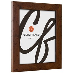 Craig Frames 1.25″ Flat Distressed Rustic Brown Picture Frame