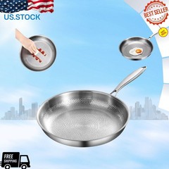Titanium Hammered Pan Pro 2025 Non-Stick Scratch-Resistant Even Heat Pan