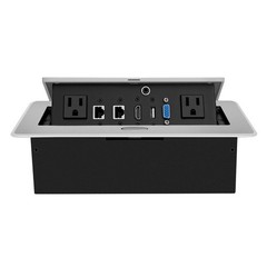 Table Pop up Power Strip Date Hub Connection with Outlet Network HDMI for Off…