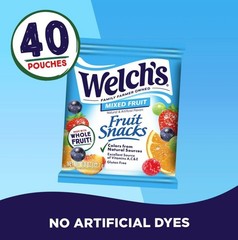 Welch’s, Made With Real Fruit Fruit Snacks, Mixed Fruit, 0.8 oz, 40 Count