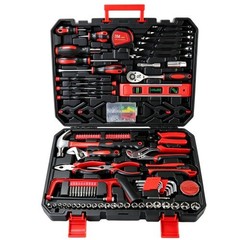 266-Piece Home Tool Set with Rolling Tool Box – Complete Household Hand Tool Kit