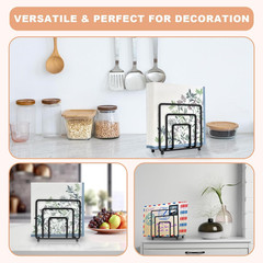 Napkin Holder for Table, Modern Metal Black Napkin Holders for Kitchen Dining Ta