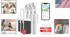 Smart Solar-Powered Blinds Room Kit – 2.4G WiFi Remote & Light Sensing Control