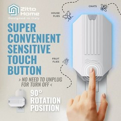 Zitto Home Flying Insect Trap with Plug-in Fly Trap Device and Refill Kit