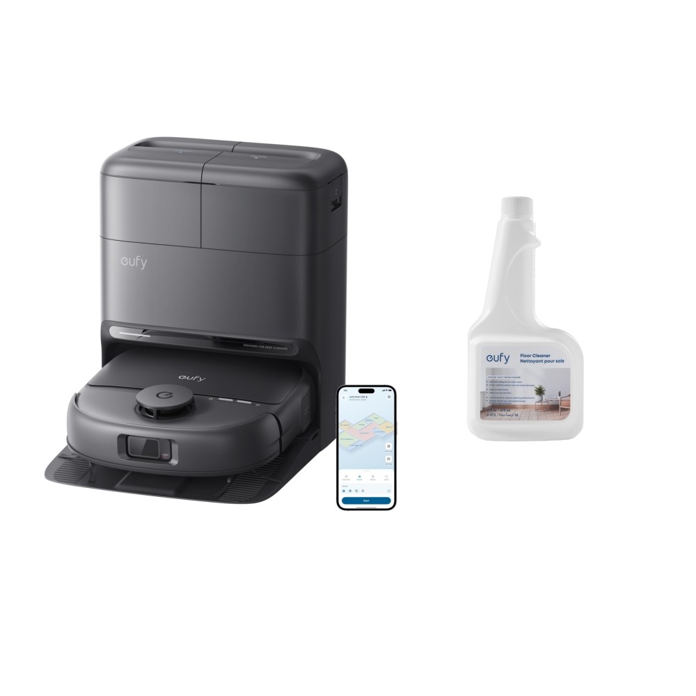 eufy All-in-One Robot Vacuum and Mop Combo C28 with solution, 15,000 Pa Suction