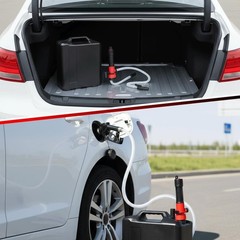 Auto Stop Fuel Transfer Pump 3.2 GPM Electric Gas Diesel Transfer Pump