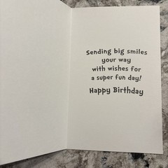 Happy 4th Birthday 4 Years Old Super Fun Day 5”x7.75” Stockwell Greeting Card