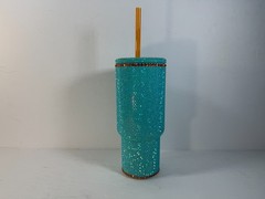 Taylor Swift The Life of a Showgirl Rhinestone Tumbler Cup w/ Straw