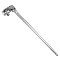 1/2in Drive Extra Long Flex Ratchet Handle 24in 72 Teeth Reversible Chrome
