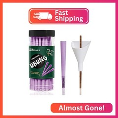 UBUNG Purple Cones 50 Pack – Classic King Size Length 4.25 in / 108 mm – Pre Rol