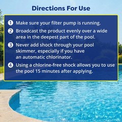 In The Swim Chlorine-Free Pool Shock-Oxidizer – 6 x 1 Pound Bags