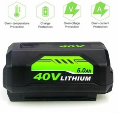 1-4 Pack For Ryobi OP40602 40V 6Ah High Capacity HP Lithium Battery With LED NEW