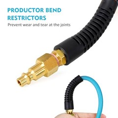 Air Compressor Hose 1/4 Inch x 50 Feet Reinforced Polyurethane (PU) Air 50 FT