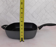 Swiss Diamond Classic Nonstick Deep Square Grill Pan, 11 Inch – NEW