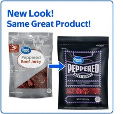 Great Value Peppered Beef Jerky, 5 Oz…