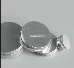 Aluminum Round Metal Tins,Storage Jar Candle Lip Balm Cosmetic Sample Containers