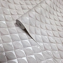 Pale rose Tan beige silver glitter faux fabric diamonds textured Wallpaper rolls