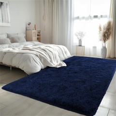 Modern Fluffy Area Rugs Non Slip Shaggy Floor Mat Carpet for Bedroom Living Room