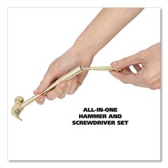 Great Neck 19006 6.5 in. Handle Carpenter’s Hammer w/ 4 Screwdrivers – Gold New
