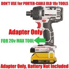 1x Adapter for DeWalt 20V MAX Battery Convert To fits PORTER-CABLE 20V MAX Tools