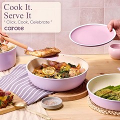 Versatile 19-Piece Pots and Pans Set – Non-Stick, Oven Safe & Stylish Purple