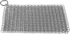 316L Stainless Steel Chainmail Scrubber 8×6 Cast Iron Pan Cleaner Rustproof