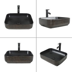 Bathroom Vessel Sink Glass Basin Round Chrome Faucet Pop Up Drain Combo Set