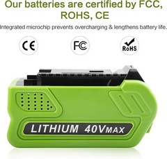 Battery For Greenworks 40V Lithium G-MAX Battery &Charger 29472 20292 206722