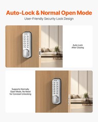 VEVOR Mechanical Keyless Entry Door Lock 14 Key Mechanical Keypad Door Knob