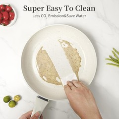 Ceramic Frying Pan Set with Lids – Non Stick Frying Pan with Lids