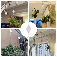 Gardening Plant Hooks Retractable Elevating Hanging Basket Bird Cage Bird