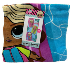 LOL Surprise! ~ Beach Towel 28in” X 58in” ~ 100% Cotton New!