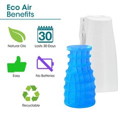 Eco Air Dispenser White Air Freshener For Home And Office 30 Days Odor Control