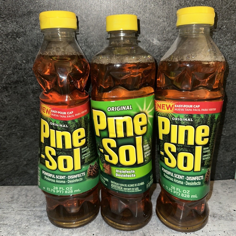 3 Lot Pine Sol Original Formula With Pine Oil Multi Surface Cleaner 28oz