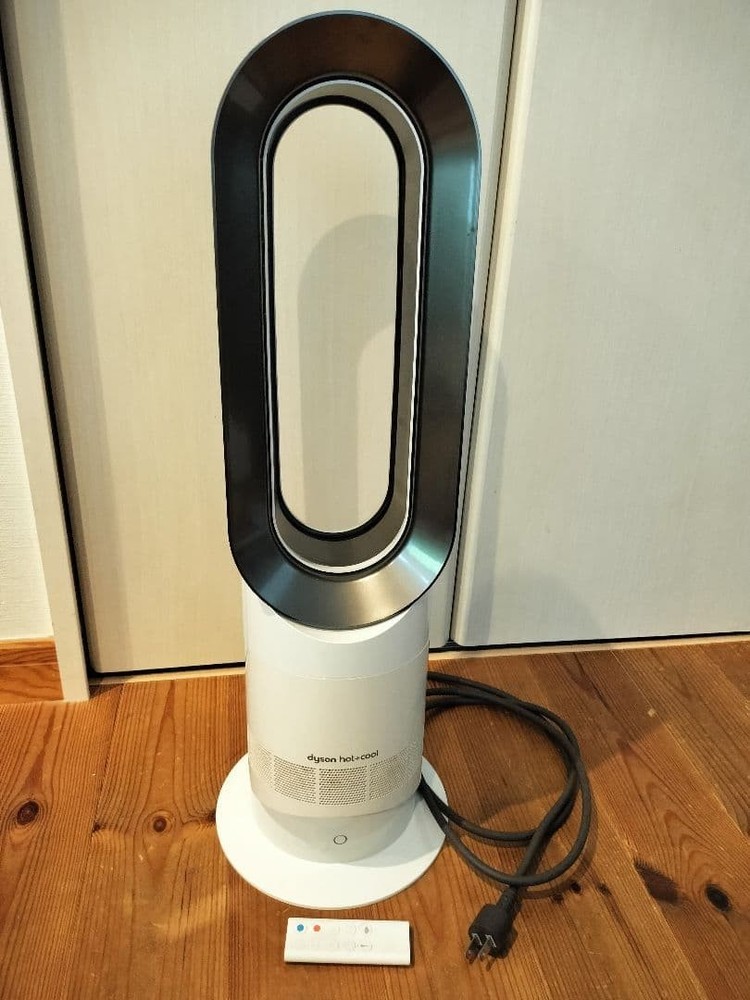 Dyson AM09 Hot+Cool Bladeless Fan Heater Remote Included Tested Fully Functional