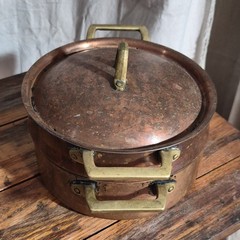 Paul Revere 1801 Copper Stockpot w/ Lid, 8 Qt, Gas/Electric