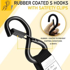 Rhino USA Retractable Ratchet Straps (4-Pack) – 1 Inch x 15 Feet (1,650lb Break